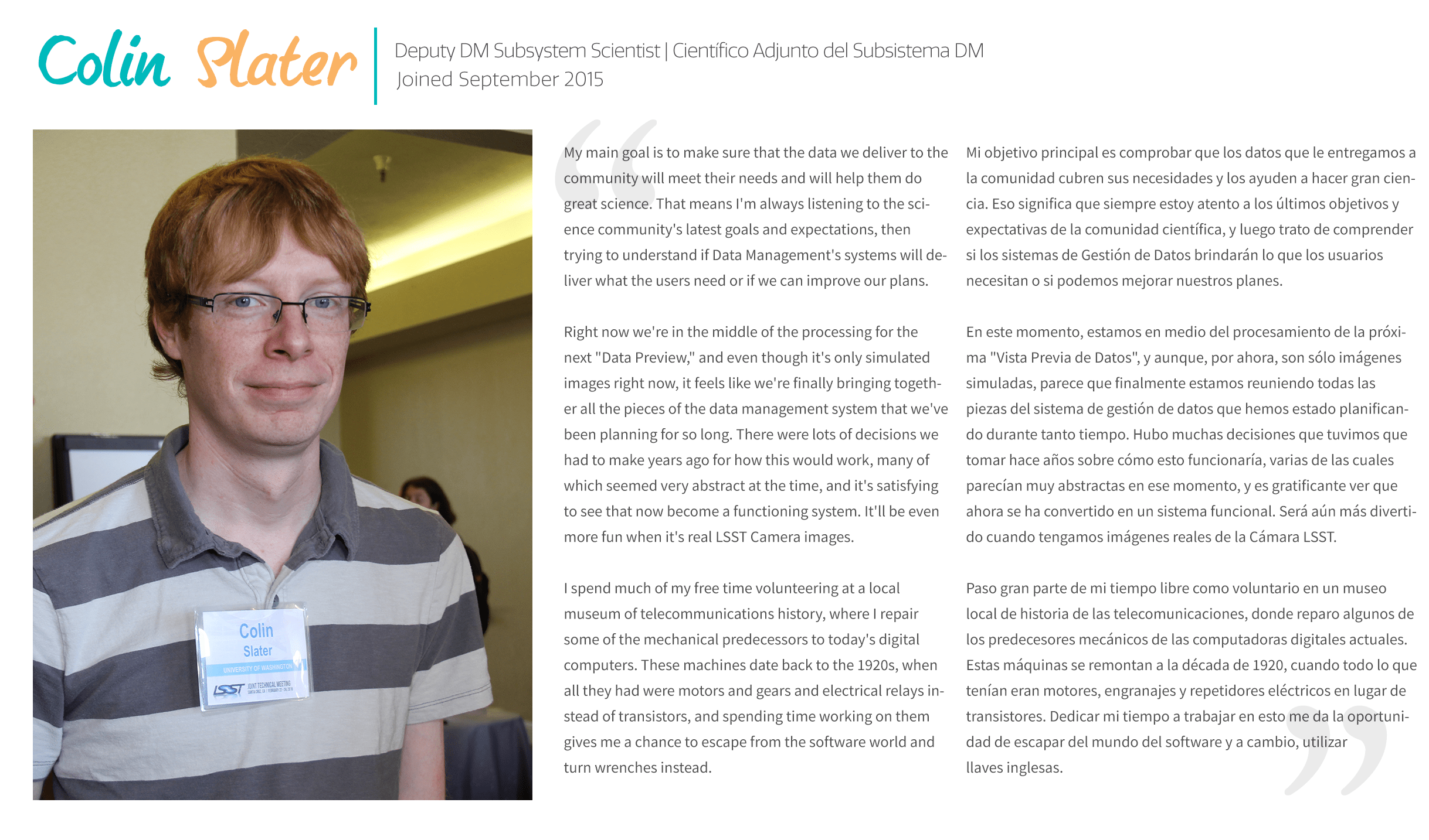 Colin Slater Rubin Observatory